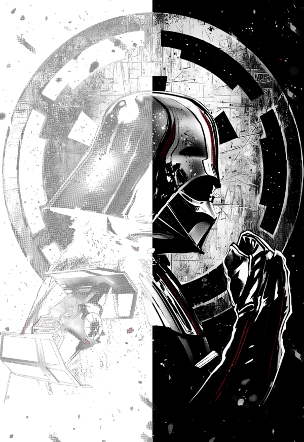 Darth Vader *Descarga de impresión semitonos para negros*
